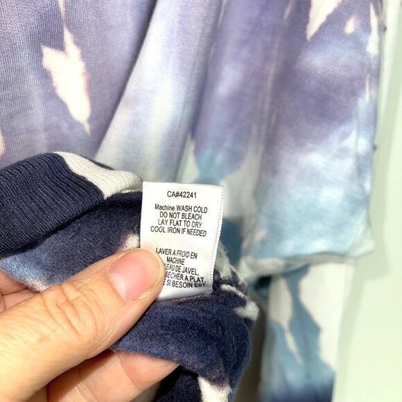 Young Fabulous & Broke Tie Dye Top Womens Size Medium M Rayon Spandex Dolman - Picture 6 of 9